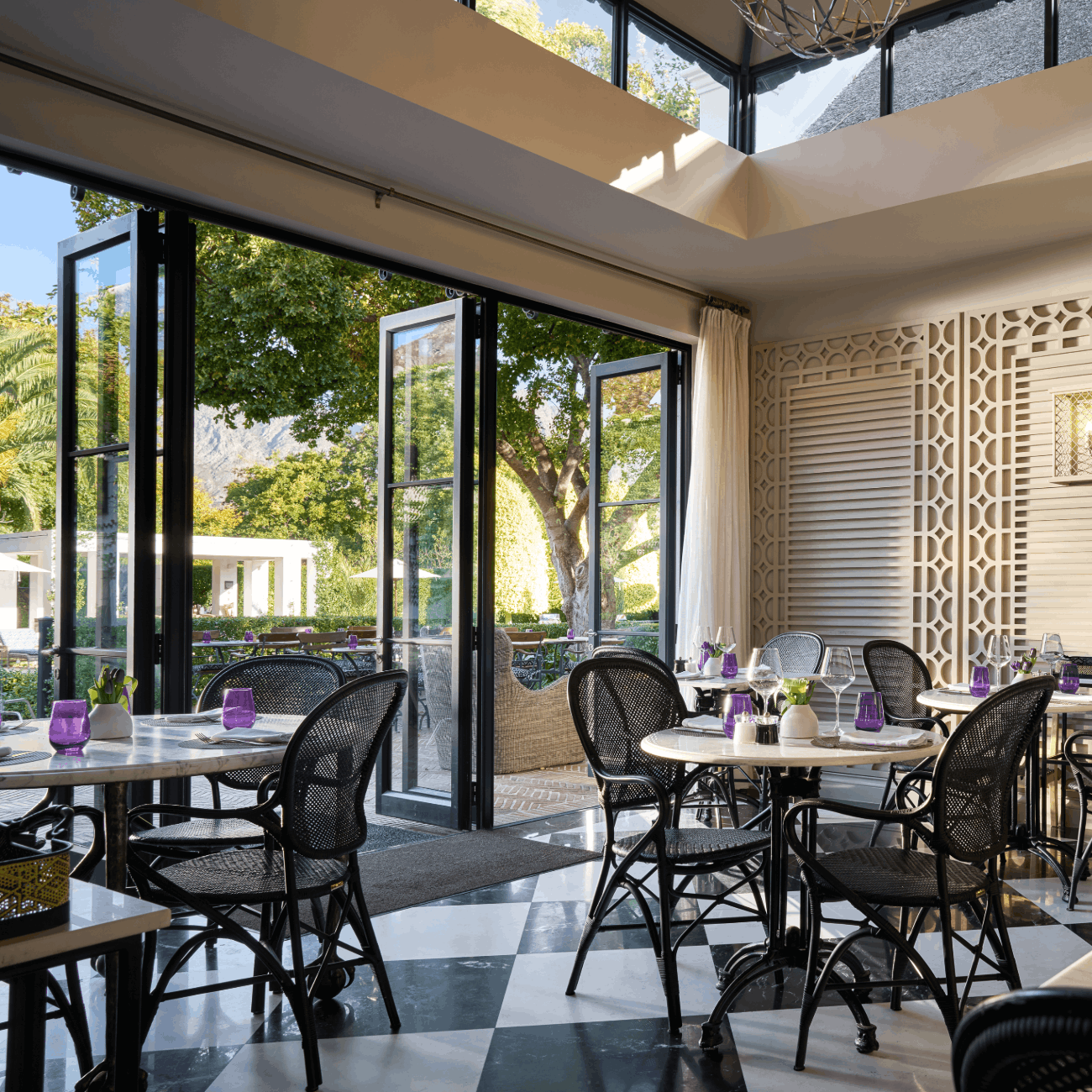Dining at Leeu House
