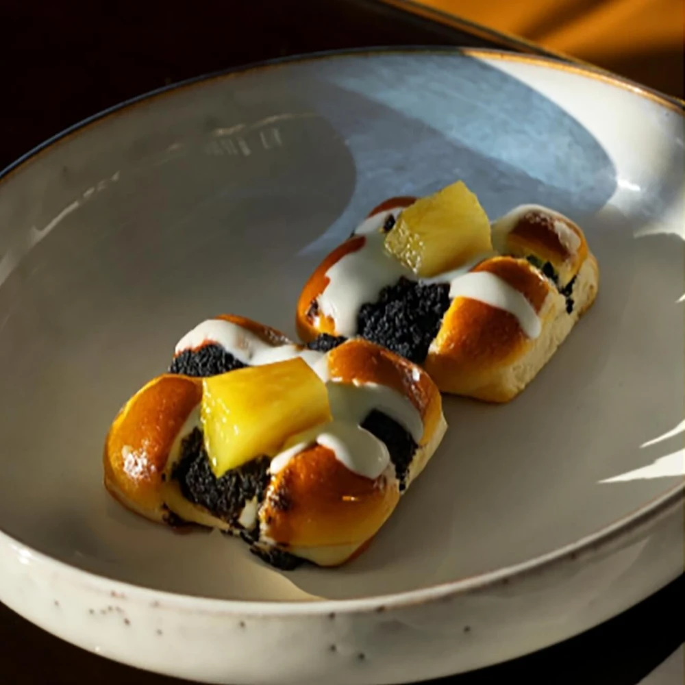 Hot Angry Buns: Miso & Pineapple Hot Cross Buns image