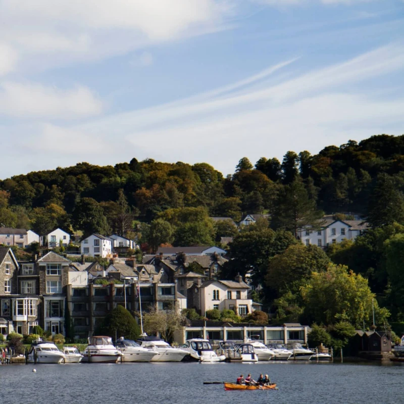 Hop on a boat and traverse The Mere